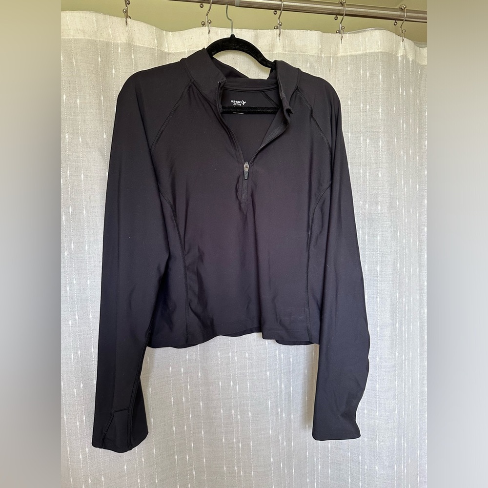Old Navy Crop Long Sleeve Quarter Zip
